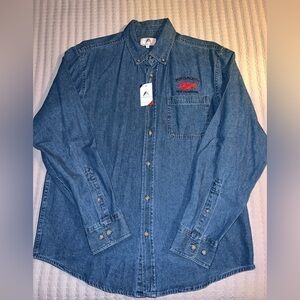 Lobster Embroidered Denim Shirt